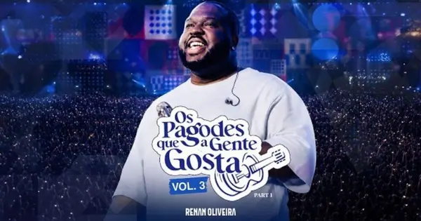 Renan Oliveira grava Os Pagodes Que A Gente Gosta Vol. 3 na quadra da Portela