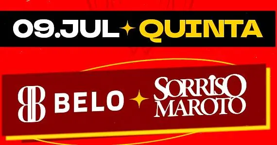 Belo e Sorriso Maroto fazem show de pagode no CTN em 9 de julho