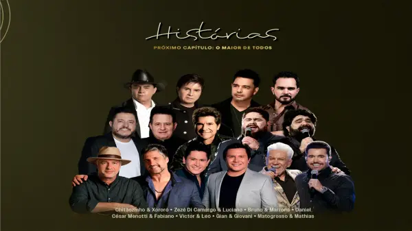 Festival Histórias 2026 leva Chitãozinho & Xororó, Zezé e Daniel ao Allianz Parque em agosto